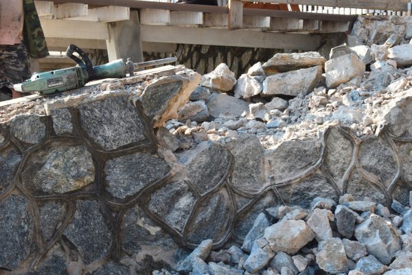 Retaining Wall Demolition in Middletown
