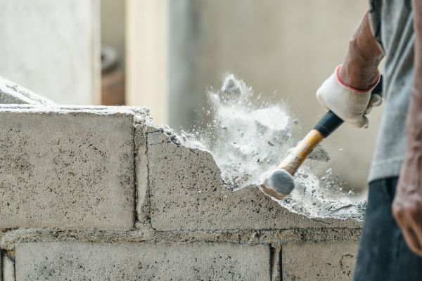 Block Wall Demolition in Middletown